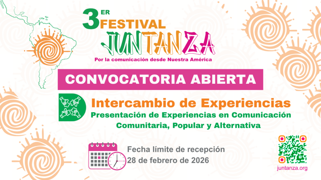 Convocatoria abierta | Intercambio de Experiencias para el 3er Festival JUNTANZA